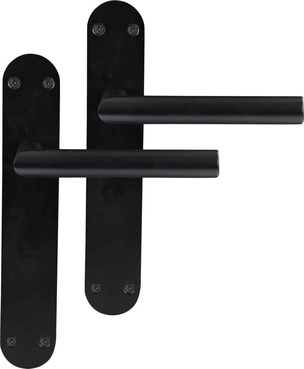 Differnz Amsterdam deurkruk - ovaal schild - blind - slim - zwart