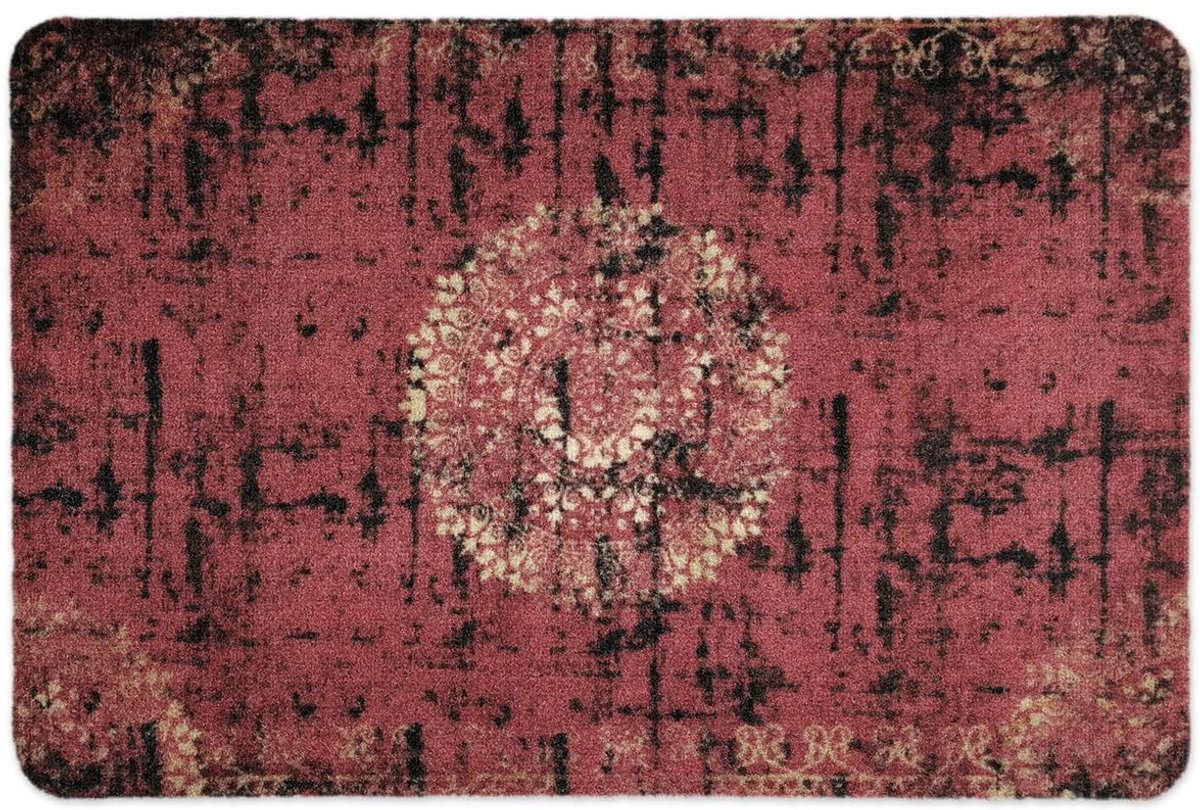 Unyqoos Absorberende Antislip Deurmat in Oosterse Stijl voor Binnen en Buiten - 40 x 60 cm bruin