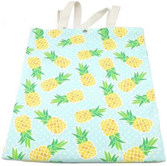 Een mooie stevige tas 40x33cm gemaakt van duurzame materialen in een vrolijke print. Ideaal voor boodschappen, markt inkopen, boeken, etc. Een musthave voor milieubewuste shoppers die functionaliteit als flair waarderen. Voor uzelf of als cadeau.