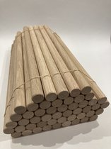 24 stuks, 30 cm, walnoot, deuvelstangen, houten deuvelstang, walnoot, knutselstang, diameter 6 mm, houten stokjes voor bouwmodelmateriaal, doe -het-zelf knutselbenodigdheden