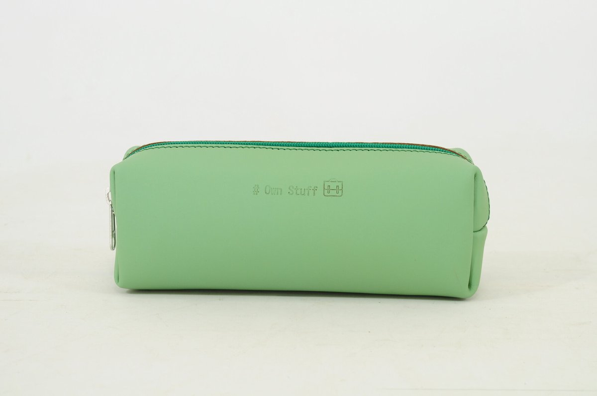 Own Stuff | Lederen Pennenzak Pastel Green