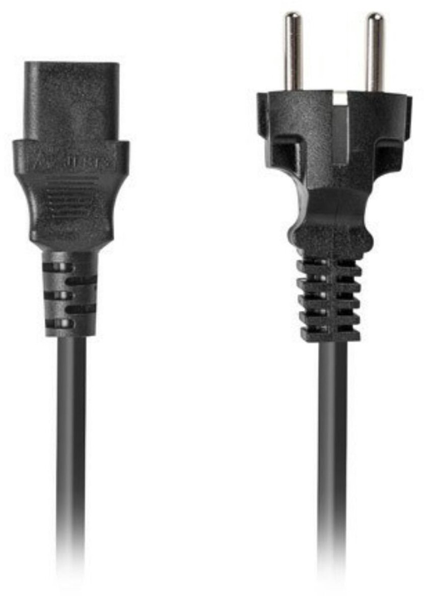 Lanberg CA-C13C-15CC-0018-BK electriciteitssnoer Zwart 1,8 m C13 stekker CEE7/7