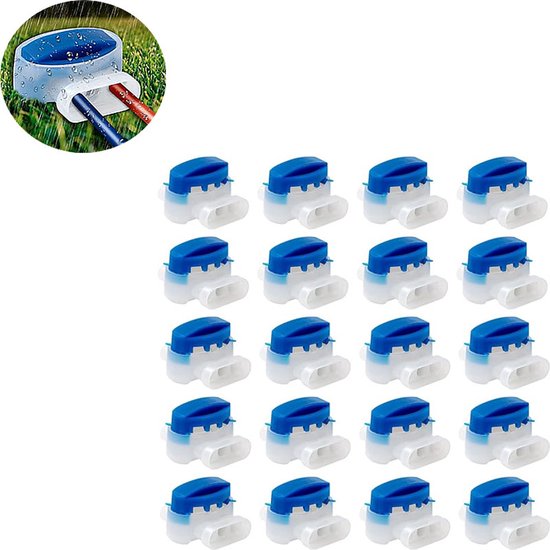 Zelfstrippende waterdichte kabelconnector 22-14 AWG, 20 stuks, 3-weg elektrische kabelverbinder voor robotmaaiers en tuinverlichting
