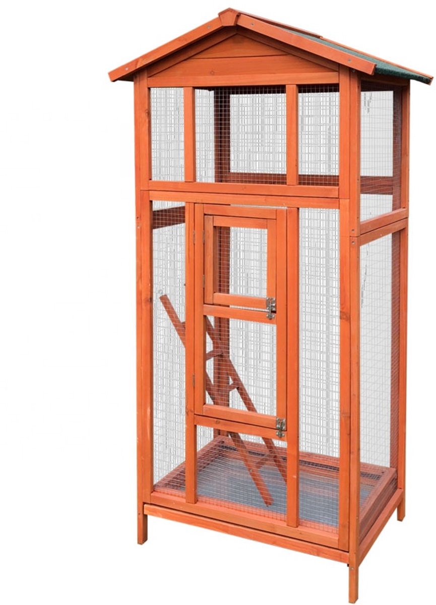 Topmast Vogelvoliere hout 83 x 60 x 160 cm - Vppr binnen of Outdoor