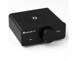 DrPhone FosiAudio V3 Pro - Audio Versterker – Voor Passieve Luidsprekers - Stereo Versterker - Japanse ELNA-Condensatoren