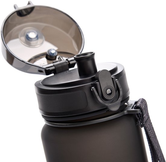 Meteor Sportbidon 1000 ml - Fietsbidon - Sportaccessoire - Zwart van Meteor — afbeelding 5