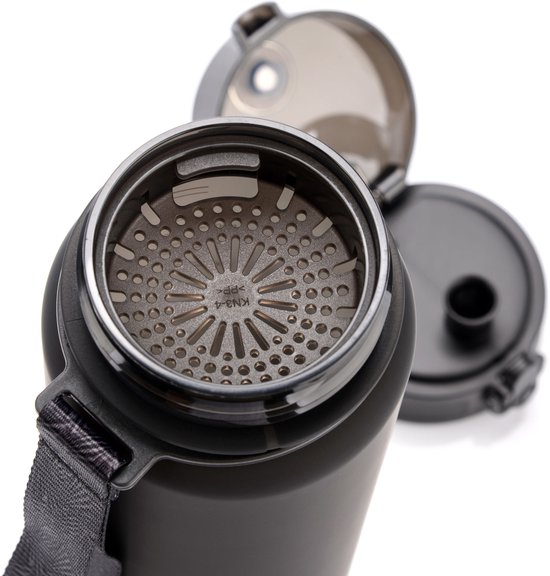 Meteor Sportbidon 1000 ml - Fietsbidon - Sportaccessoire - Zwart van Meteor — afbeelding 3