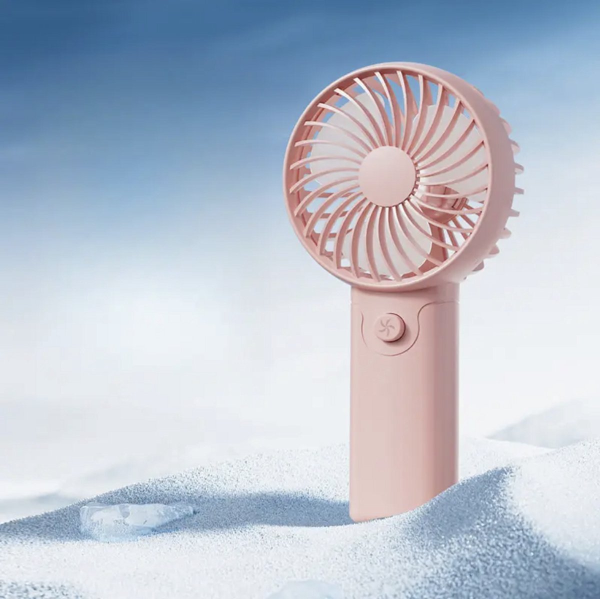 Handventilator - Mini Ventilator - 3600 mAh - Digitaal beeld - 1Standen -Opvouwbaar - Roze