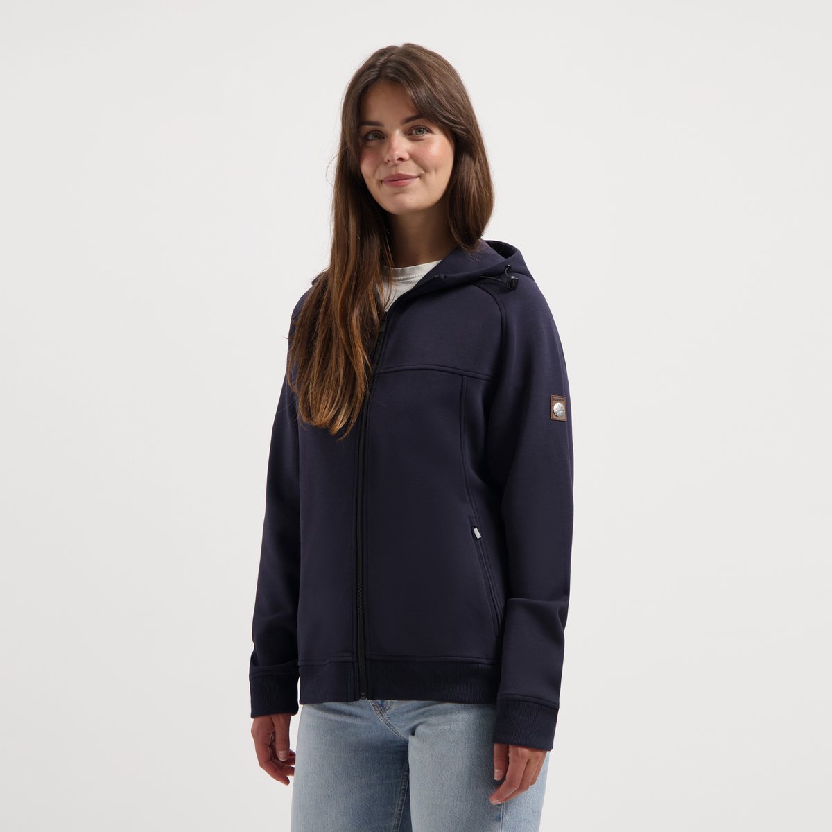 Travelin' Stine Dames - Outdoorvest - Sweater - Navy