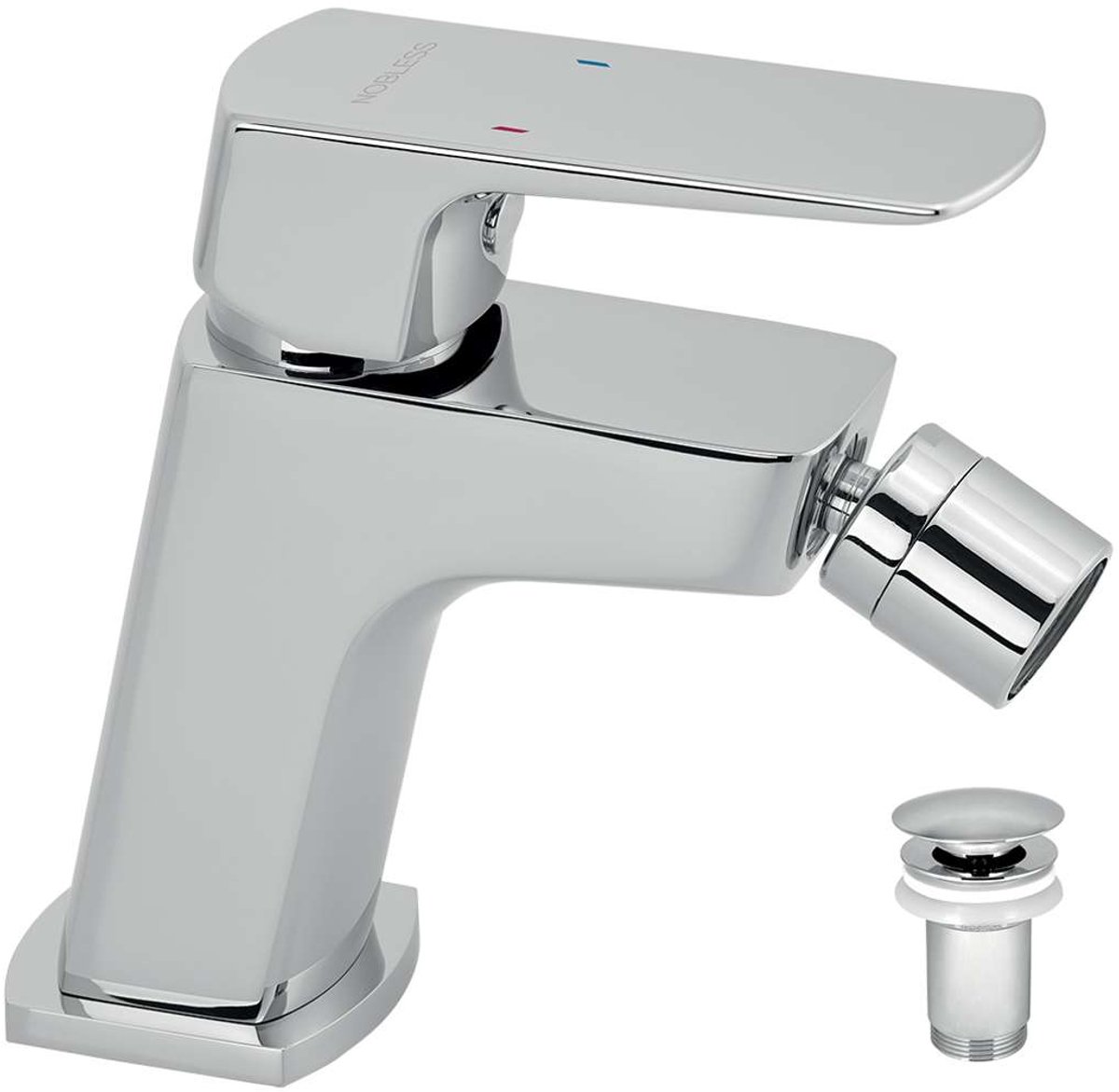 Novaservis Nobless Ego - Bidetkraan met waste, chroom 43011,0