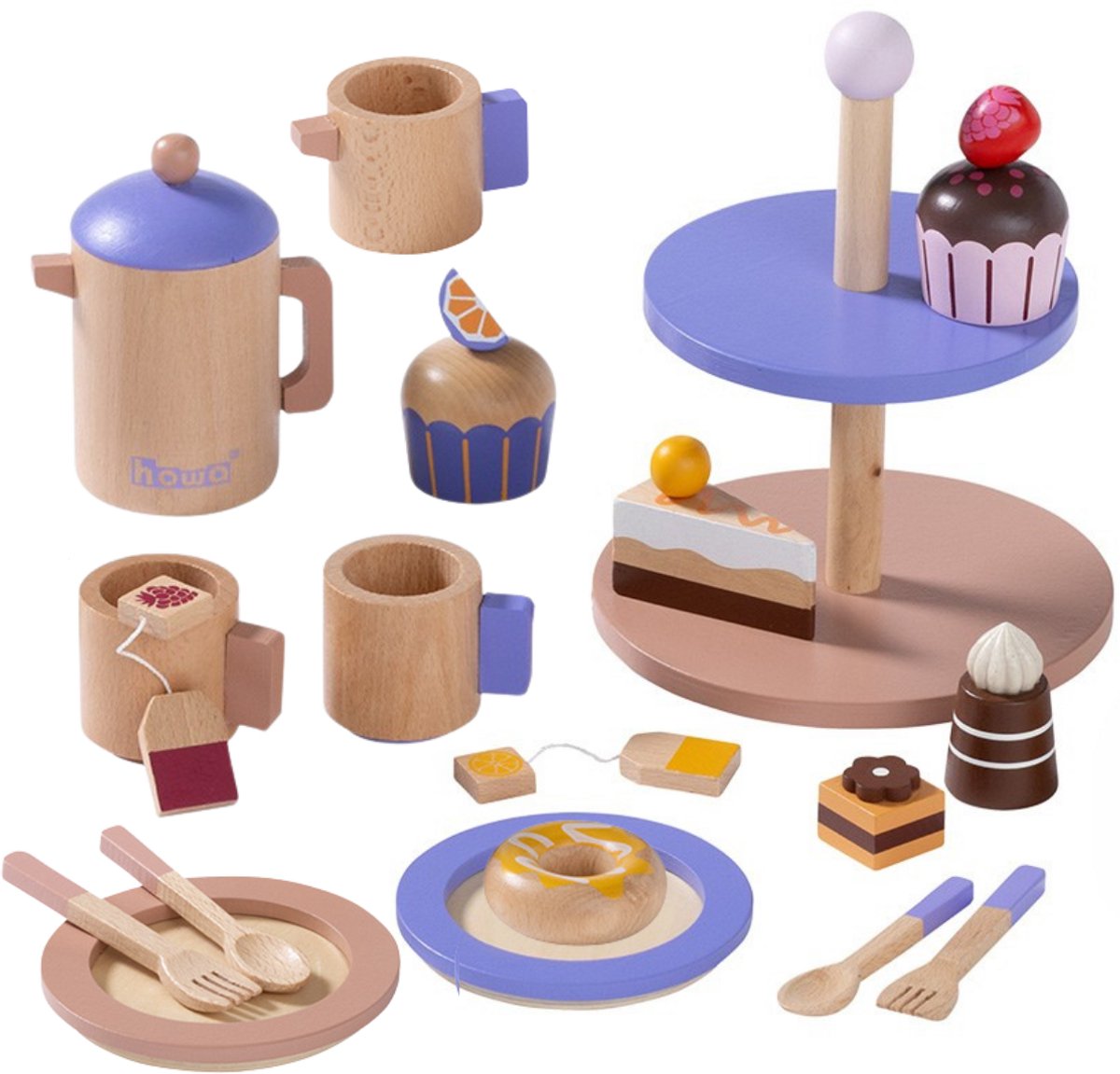 howa Houten Koffieservies en Theeservies voor Kinderen 4898