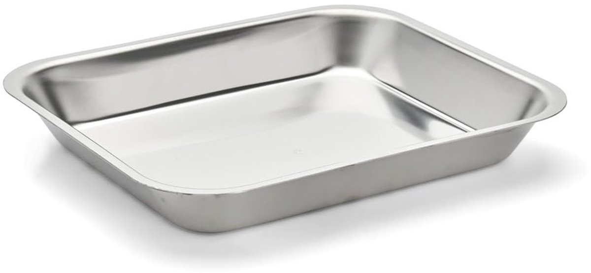 DE BUYER 3283.3 marineerbord, roestvrij staal, 30 x 25 x 4,3 cm, zilver