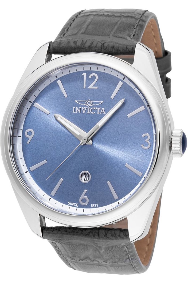 Invicta Celestial 47800 Heren Horloge - Waterdicht - Analoog - Quartz Uurwerk - Roestvrij Staal met blauwe Wijzerplaat - 43mm