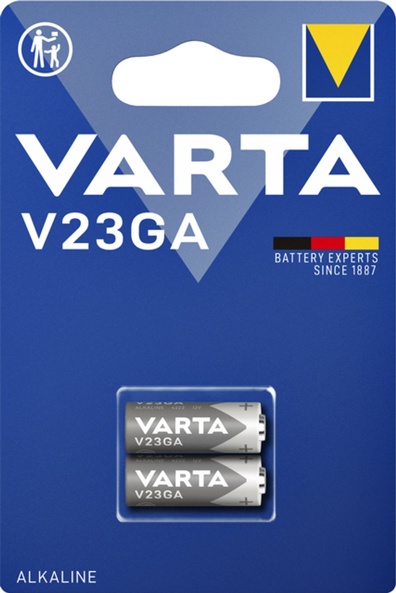 Batterij Varta V23GA alkaline blister 2 stuks