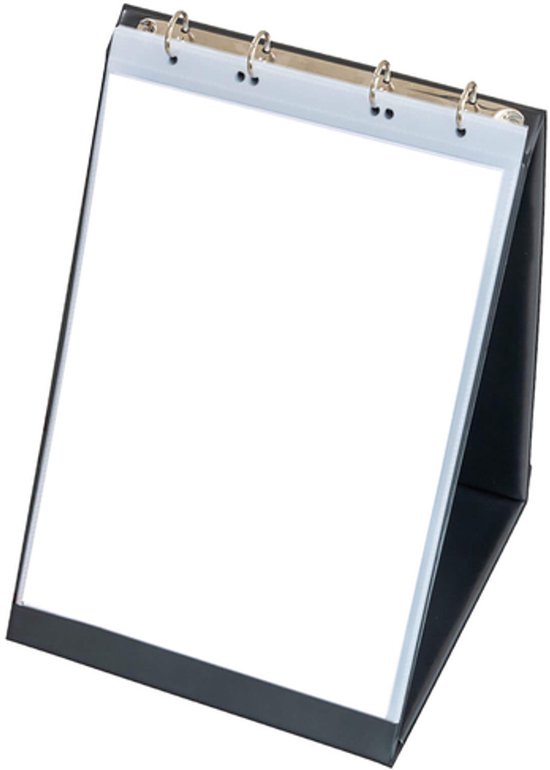 rillstab tafel-flipover a4 hoog zwart inclusief 10 tassen