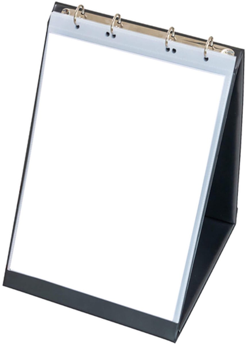 rillstab tafel-flipover a4 hoog zwart inclusief 10 tassen