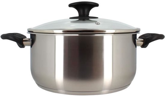 Stahl Koekenpan RVS TriPly 28cm deksel - PFAS-VRIJ