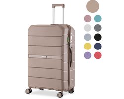 SKYCASES Urban Adventurer - Handbagage Koffer - Cijferslot - 44L - Spinner wielen - Reiskoffer met Kofferslot - Lichtgewicht Trolley - Champagne