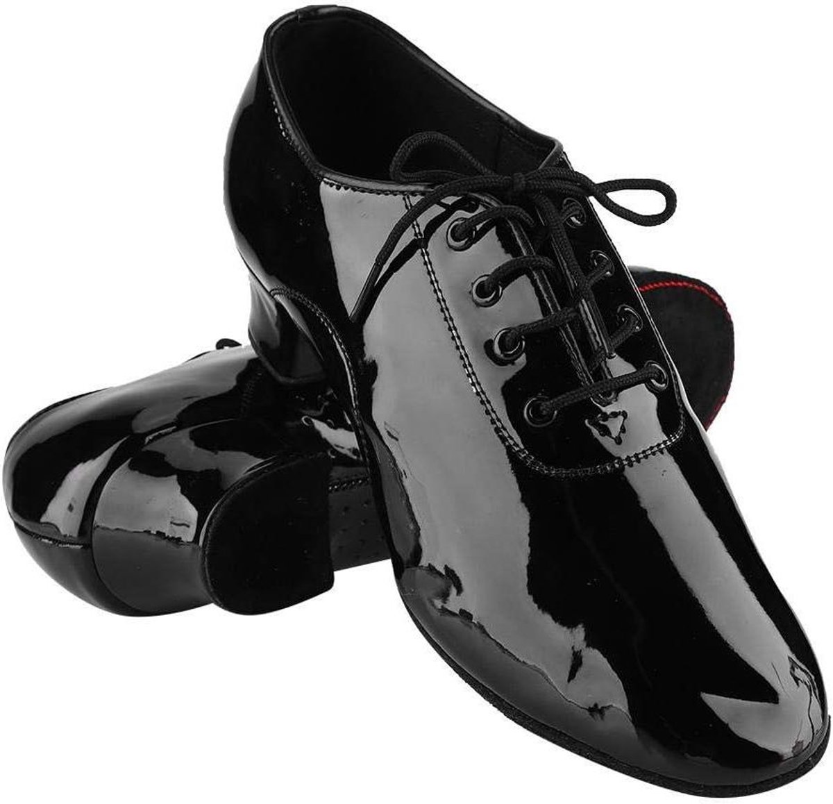 Allecto Plus Heren Latin dansschoenen van PU-leer Zwart Geschikt voor Latin dansen Comfortabel en stijlvol