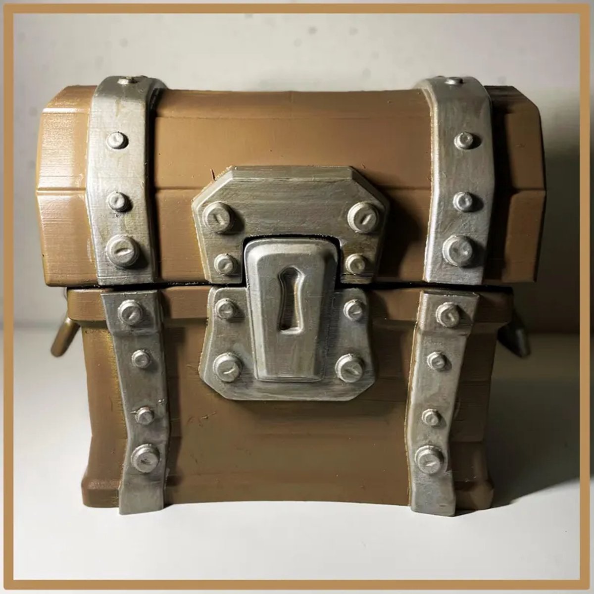 Houten Kist | Opberg Kist | Levensgrote 30cm Kist | Piraten Opslag Schatkist voor Gamers | Cosplay en Decoratie | Epische Battle Royale Loot Box chest crate!