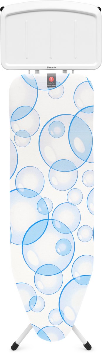 Brabantia Perfect Flow Strijkplank B met Stoomunithouder - 124 x 38 cm - Bubbles
