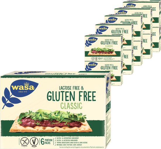 Wasa knäckebröd gluten- en lactosevrij Classic 10 x 240 gram
