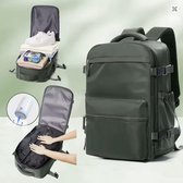 Vacuüm compressie handbagage rugtas - Groen - 20-35 liter - 40x20x25cm