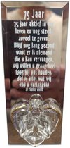 Spiegel met gedicht 75 Jaar verjaardagsgeschenk spreukspiegel