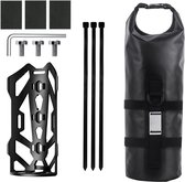 Zéfal Z Adventure Fork Pack 6L - Sac Vélo Fourche Étanché Léger Bikepacking, Compatible Fourche Rigide Suspendue, Rouge Noir, Fabriqué En France