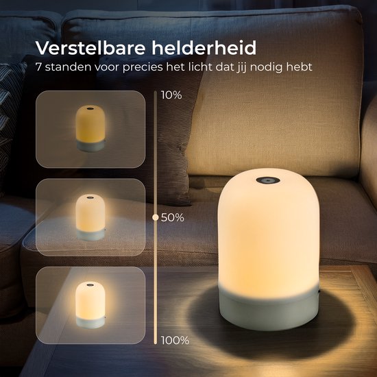 Oplaadbaar Nachtlampje voor Kinderen - 15 kleuren - Met Afstandsbediening - Volwassenen en Baby - Dimbaar en Draadloos - USB - Soft & Silky - Bedlampje - Kinderlamp - Nachtlamp kind van Soft & Silky — afbeelding 5