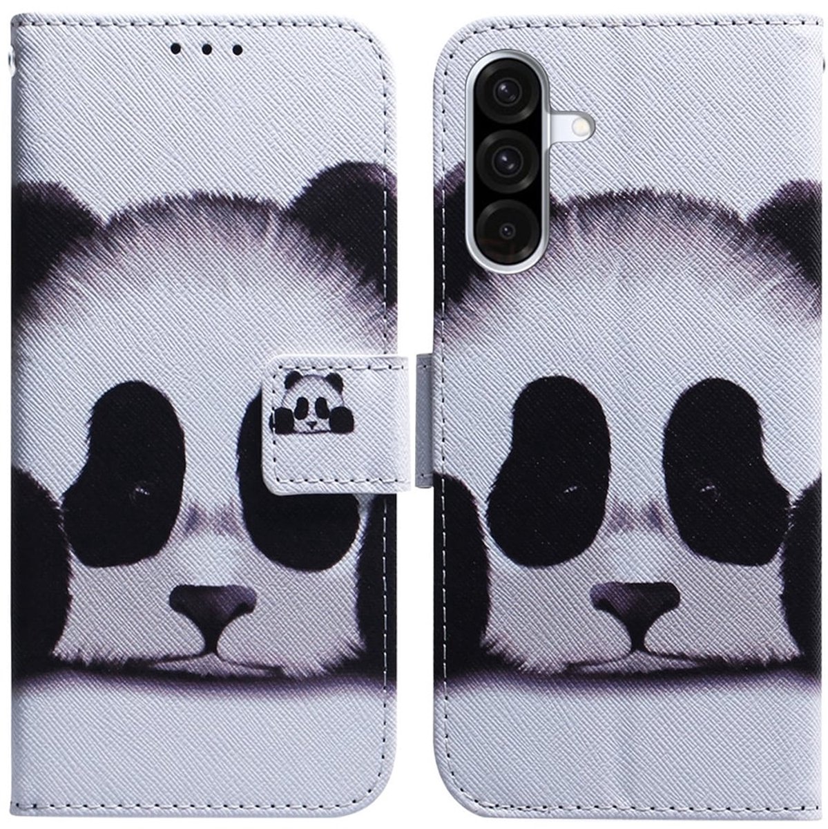 BoekCover Hoes Etui geschikt voor Samsung Galaxy A36 - A37 - A56 - Panda