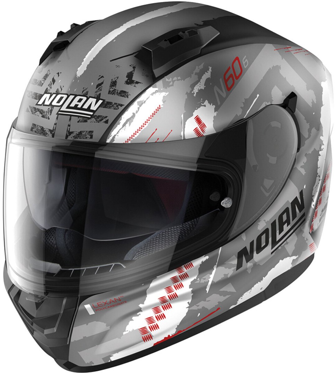 Nolan N60-6 Wheelspin 058 Matte Grey Orange - Maat L - Helm