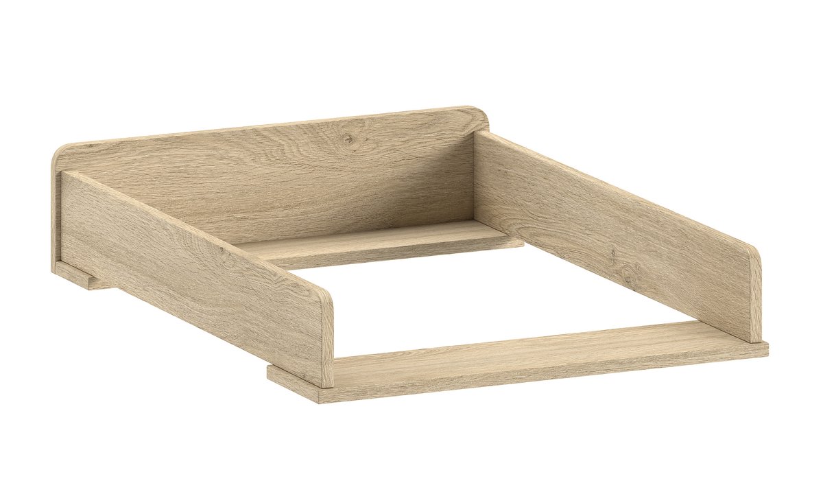 Luierplank Sammie - Eikdecor 72x53x14cm - Vipack - Verzorgingstafel - Bruin - Melamine; Spaanplaat