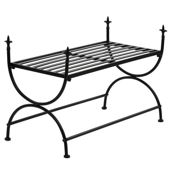 vidaXL Bankje vintage stijl 83x42x55 cm metaal zwart
