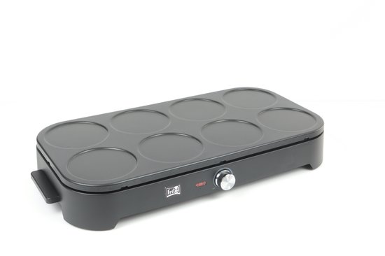 FRITEL PM 2260 Pancake Maker - Pannenkoekenmaker / Pancake Party - 1500W - Pannenkoeken 8x15 cm- 1 tot 8 Pers. + 8 Spatels & 1 Pollepel - PFAS-vrij — afbeelding 3
