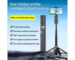 Viatel Intellig Selfie Stick Suivi automatique du Face Cardan de prise de vue Support de téléphone rotatif à 360 degrés Selfiestick pour Live Vdieo Vlog