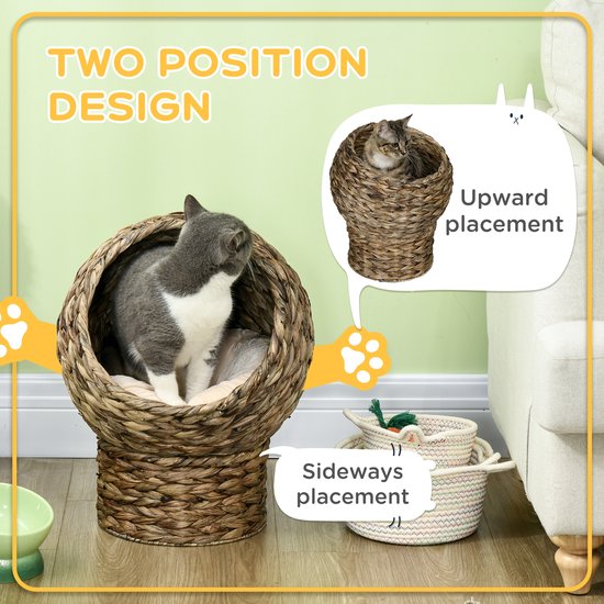 Yumech Kattenmand Nest Katoenen Touw Weven Bed Huisdier Katten Puppy Slapen Rusthuis Krabmat Pad Lounge Station Indoor Vier Seizoenen Universeel