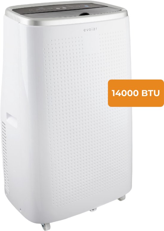 Evolar Mobiele Airco - 3-in-1 - 14000 BTU - met Luchtontvochtiger - incl. Raamafdichtingskit - WiFi - Voor Slaapkamer - EVO-14000CHW