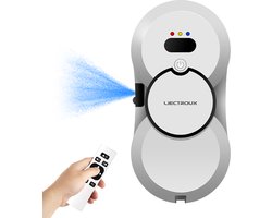 LIECTROUX HCR-10 Raamreinigingsrobot – Automatische Ramenwasser met Sprayfunctie – Slim, Veilig en Krachtig – Voor Huis & Kantoor – Wit