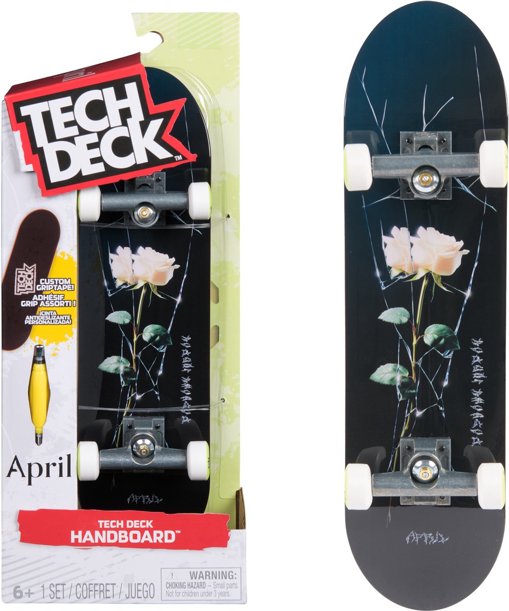Tech Deck , april handboard, authentieke miniskateboards (alleen voor gebruik met de hand)