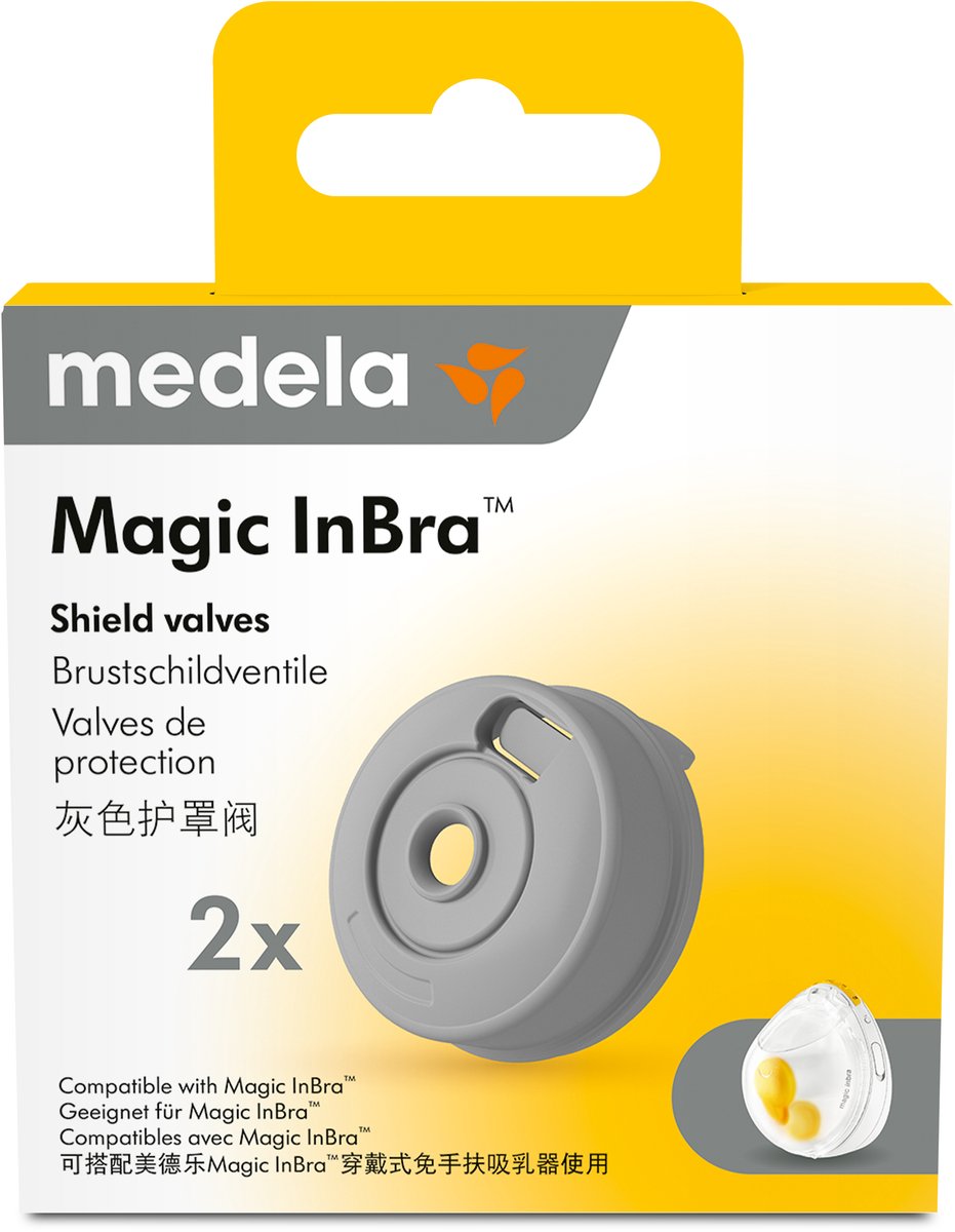 Medela Magic InBra™ – Grijze afschermkleppen voor borstkolf – 2 stuks - Reserveonderdelen