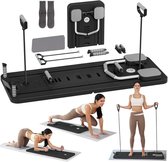 Lifesupply - Pilates Board - 8 in 1 Pilates Board - Incl. Pilates ring - Pilates Reformer - Reformer Board - Buikspiertrainer - Opvouwbare Pilates Set