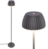 BRILONER Luca – LED Vloerlamp – dimbaar met touchbediening – staande lamp warm wit licht – antraciet – Ø19 x 124 cm