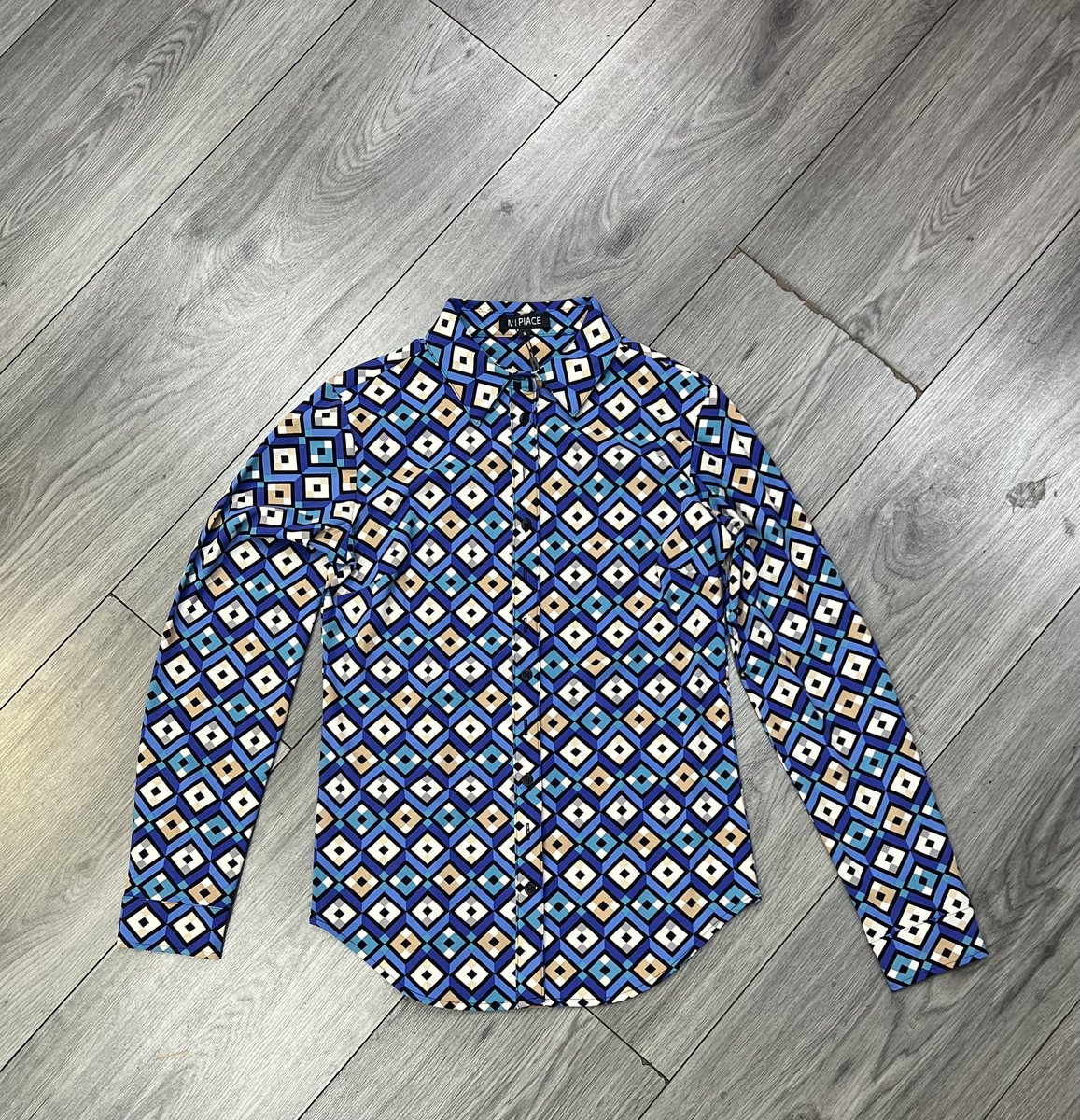 Mi Piace Travel Stof Patroon Blouse - MP60840