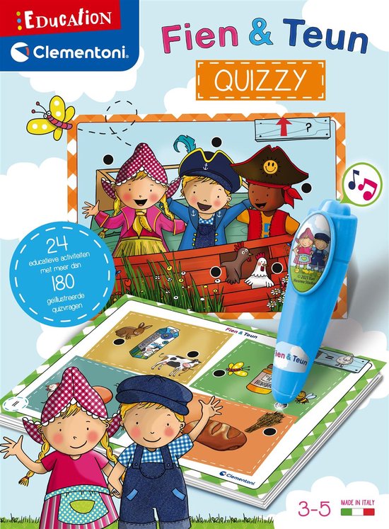 Clementoni - Quizzy - Fien en Teun - Educatief spel met elektronische pen - vanaf 3 jaar van Clementoni — afbeelding 2