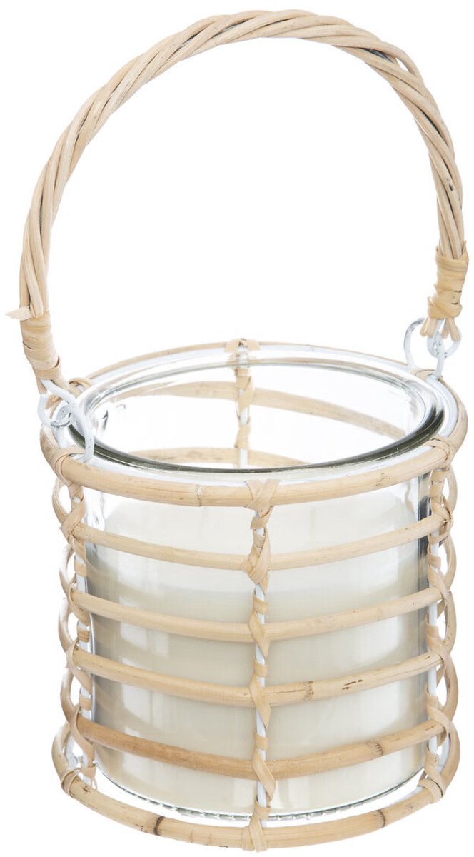 Atmosphera geurkaars Boho - 430 g - citrus/citronella geur - 31 branduren - zomer geur Naturel