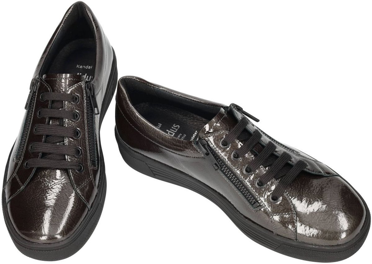 Solidus -Dames - grijs donker - sneakers - maat 38