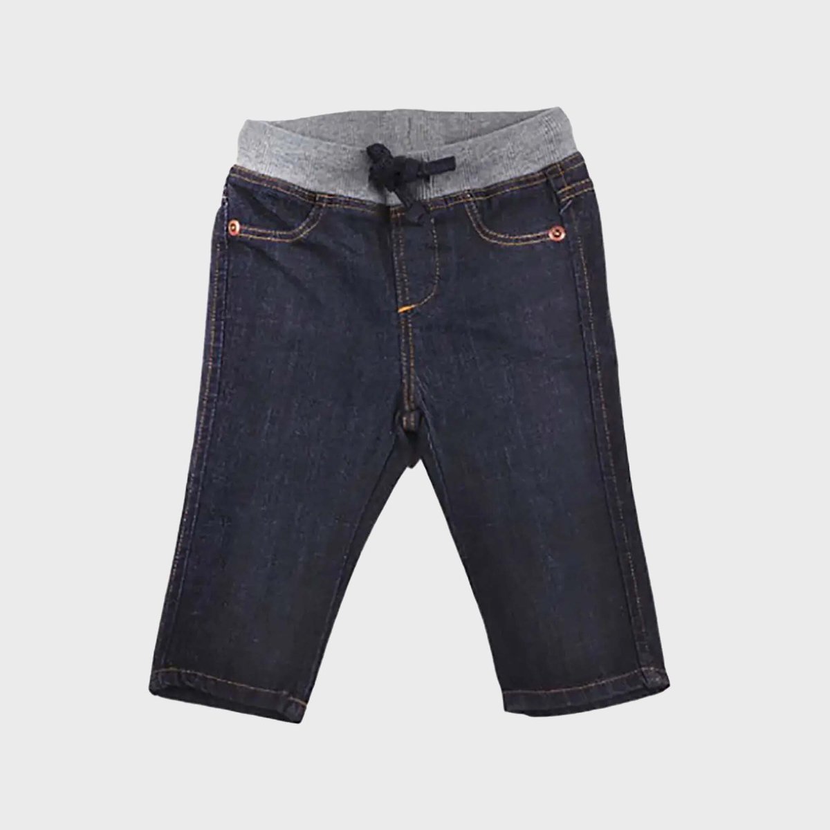 Babyjeans OrganicEra, biologisch denim babybroekje met ribtaille