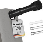 tringle à rideau de douche télescopique bomoe sans perçage - aluminium - 55-90 cm réglable en continu - tringle télescopique Neptun