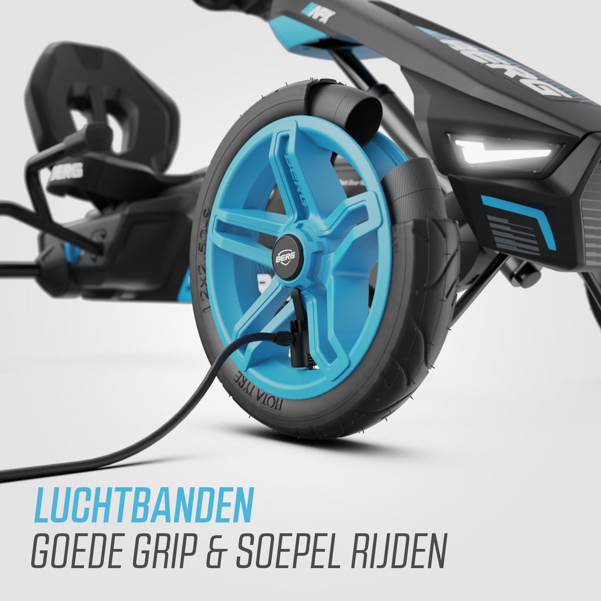 BERG Rally APX Blue Skelter - 4+ Jaar - Verstelbare Stoel - LED verlichting - Soundbox Race - Blauw — afbeelding 5
